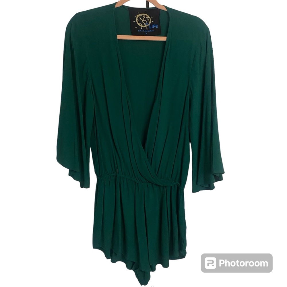 Blue Life Romper Kimono Sleeve - Picture 3 of 7